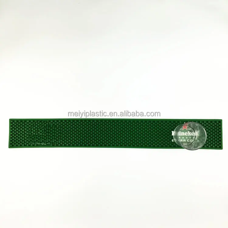 Waterproof Coaster, Malleable and Soft PVC Bar Mat with Non Slip Design for Home/Kitchen/Bar/Coffee bar,  Customized