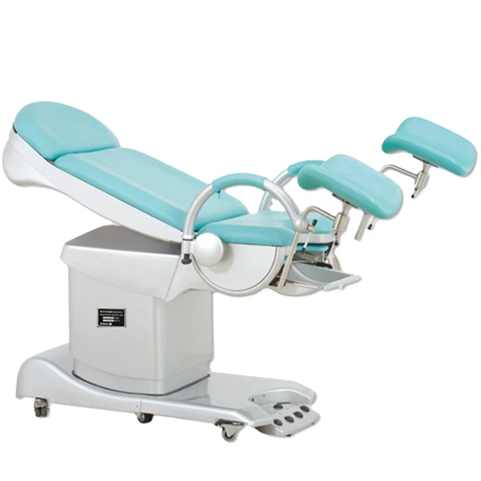 KL-FS Hospital Electrical Obstetric Gynecological with Swivel System Comfortable Mattress Sponge Medical Delivery Bed