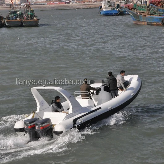 Liya hot sale 11-27ft luxury hypalon rib boat private custom yacht boat