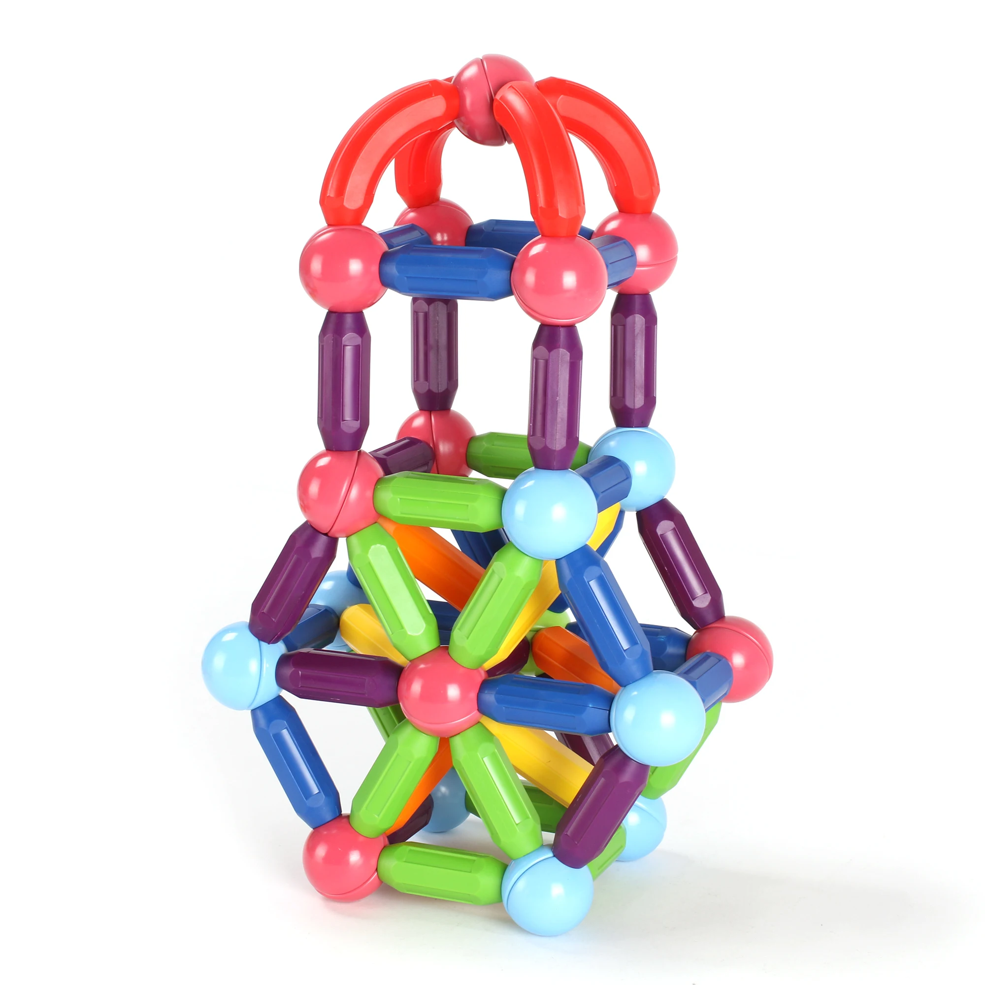 MNTL magnet ball toys magnetic stick game educational 100PCS magnetic building sticks Balls And Rods for kids