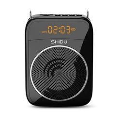 SHIDU S298 15W Output Power portable mini Personal Rechargeable Bluetooth PA Loudspeaker  Voice amplifier