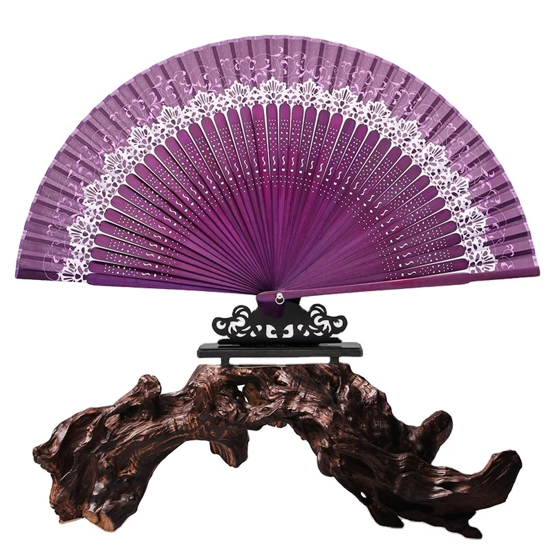 Hot Selling Good Quality Gifts Handicraf Custom Bamboo Hand Japanese Silk Fan