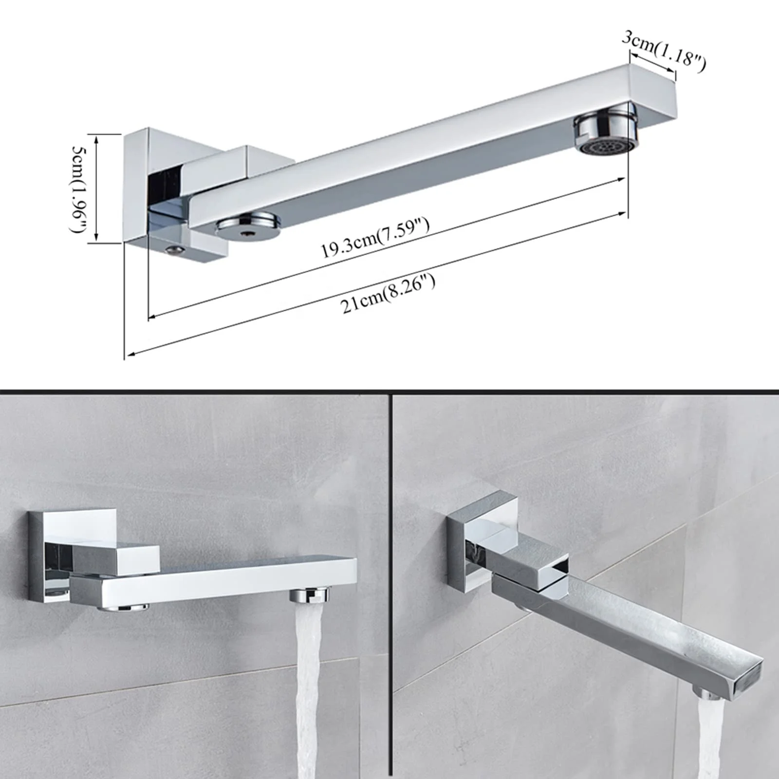 Waterfall Tub Spout Faucet Shower System Thermostatic Shower Combo Set