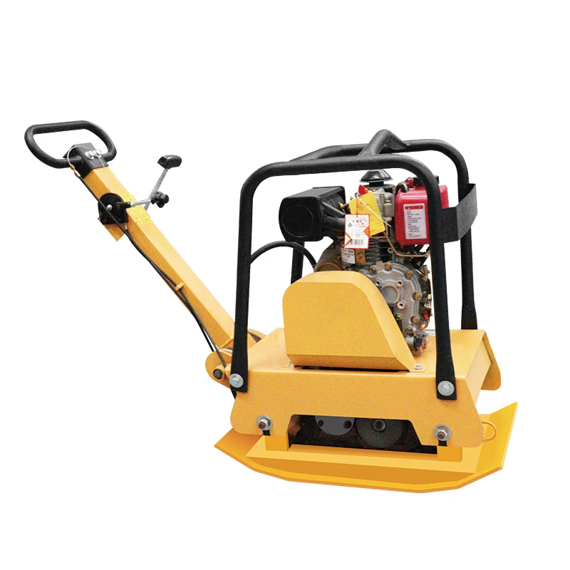 Hand Held Wacker Vibrating Hydraulic 90kg Petrol Plate Soil Compactor For Construction