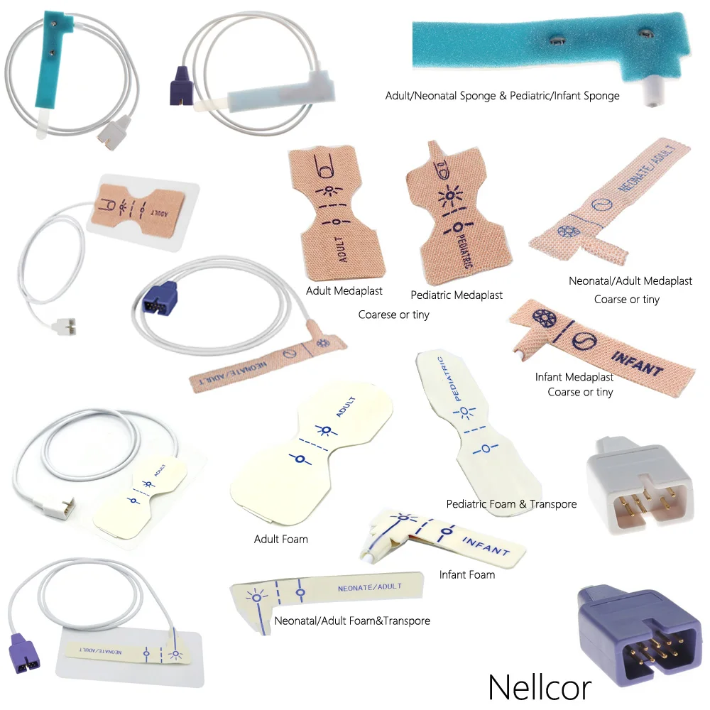 SINOHERO Adhesive Cable Spo2 Probe Pulse Oximeter Sensor Disposable Neonate adult Sensor Spo2 Sensor