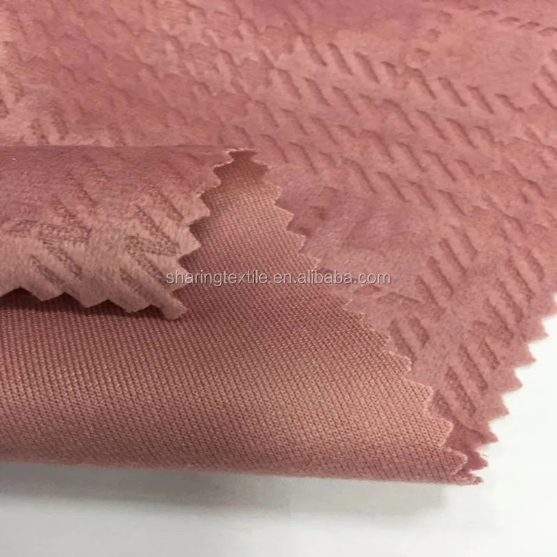 Stock Lot Warp Knitted Jacquard 3D Embossed Tricot Polyester Knitted Microfiber Velvet Terry Fabric For Sofa Cover And Cushion