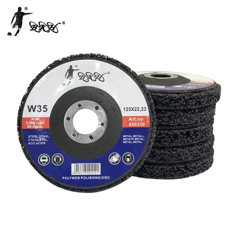 BKH Poly Strip Disc Abrasive Wheel Paint Rust Remover Clean Strip Disc for Durable Angle Grinder Car Truck Motorcycles