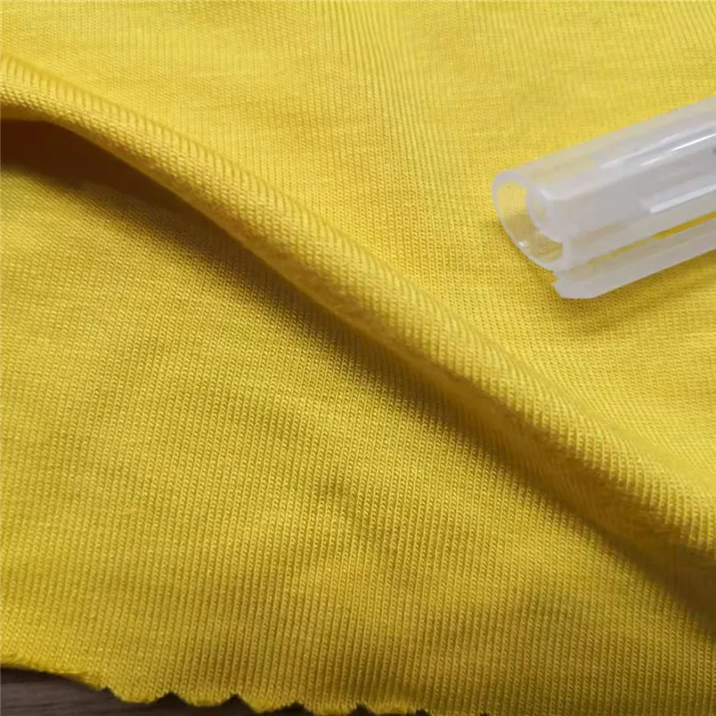 OEKOTEX-100 Certificated Sustainable 95 Bamboo 5 Spandex Bamboo Fiber Fabric for Stretch yoga clothes