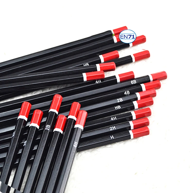 2023 High Quality HB 2H 2B 3B 4B 5B 6B Safe Standard Wood Pencils Painting Sketch Drawing Pencil Art Set School Supplies Pencil