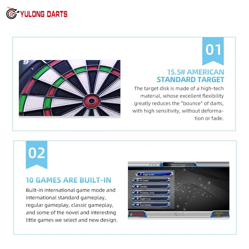 2023 international-standard arcade electronic soft tip darts game machine dart  electronic board