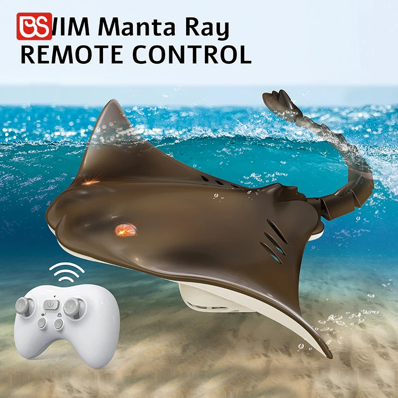 BS Remote Control Manta Ray Toys Air Swimming RC Animal Bath Tub Pool Electric Toys For Kids Funny RC Manta Ray Toy