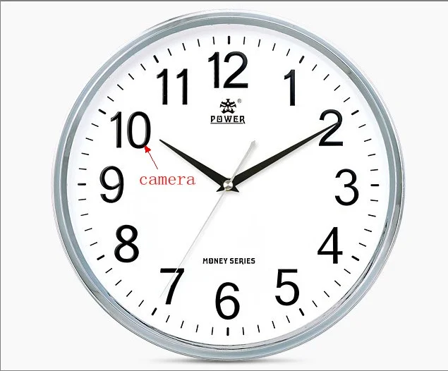 Hidden wall Clock Cameras Surveillance Wireless WiFi Home Security Camera