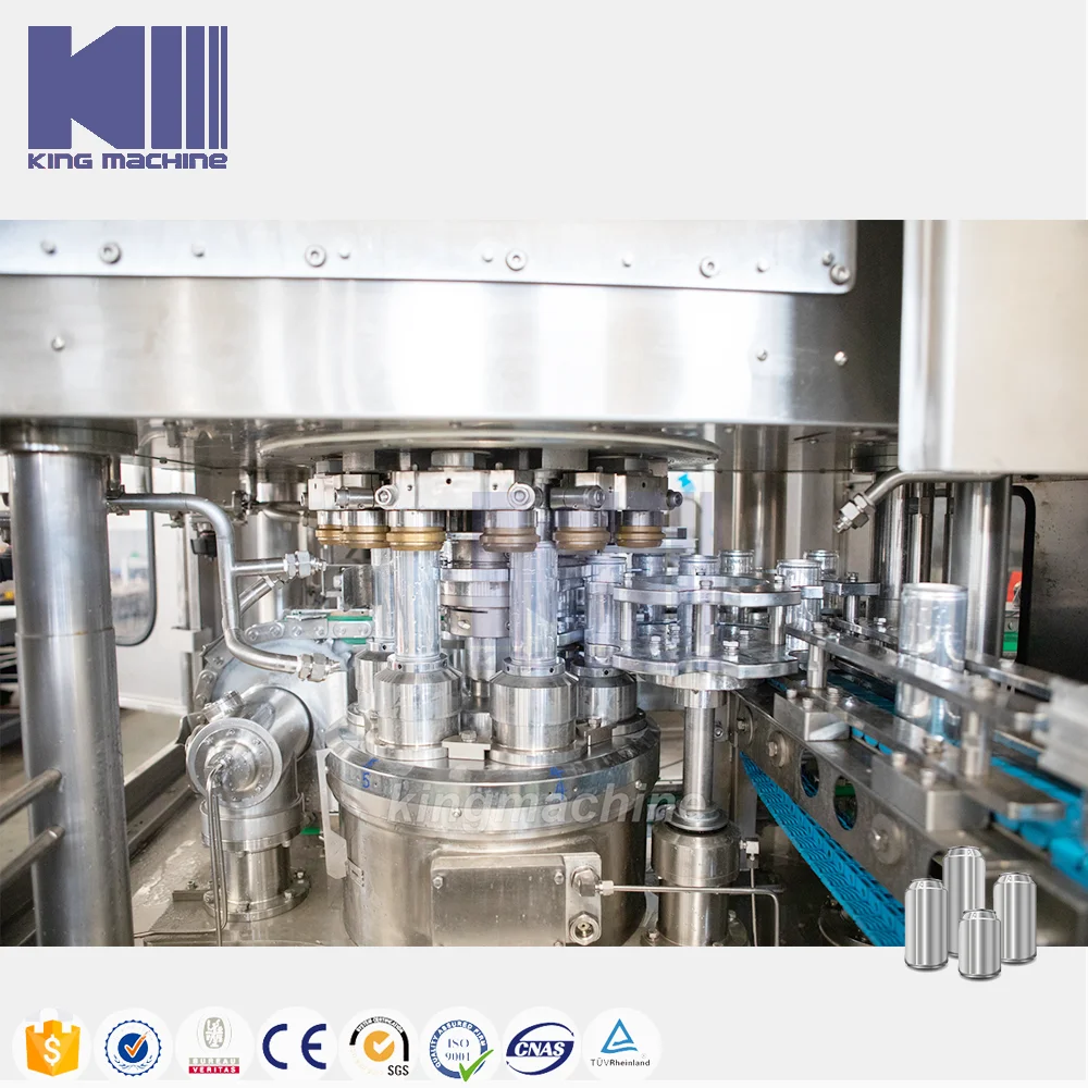 2023 New Tech 750ml 500ml Carbonated Can Filling Sealing Machine Carbonate