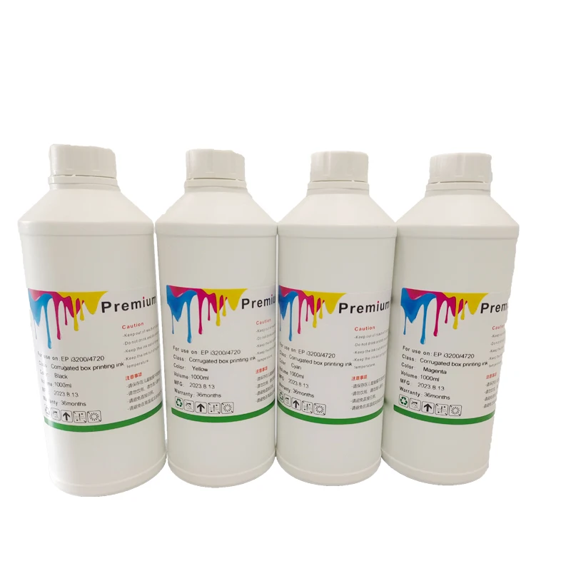 1000ml ultra dye ink pigment ink use for HP PageWide 477w one pass printer with Fi 1000 printer head printing ink for paper cup