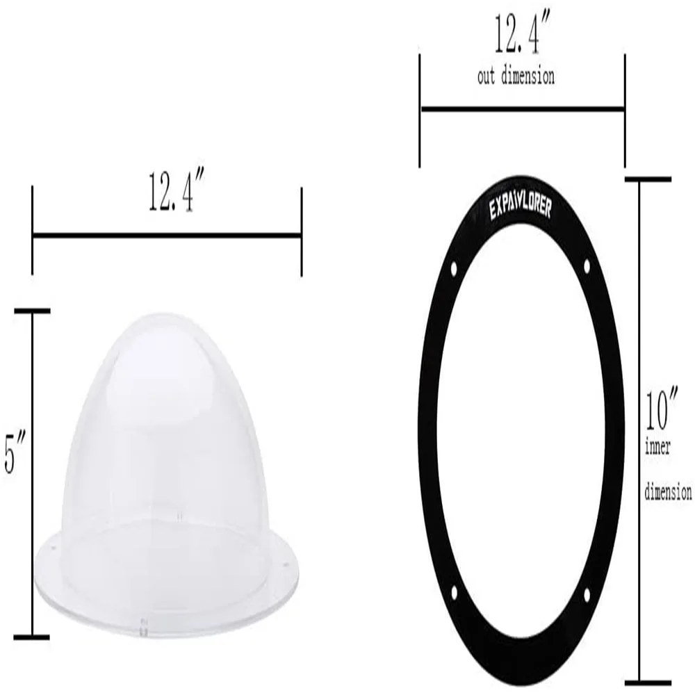 Pet Dog Fence Window - Clear View Dome Pet Peek Window acrylic fence window pet peek window, Horse,Even Children