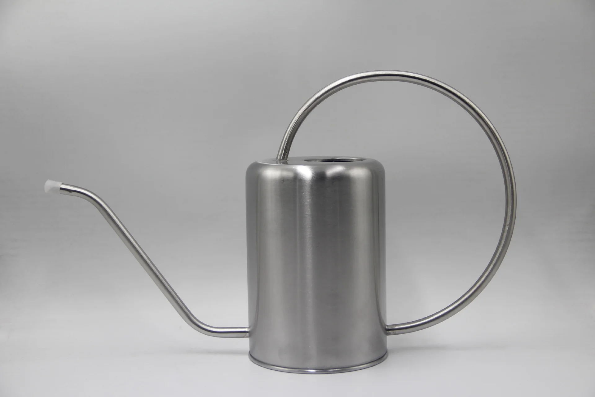 2L Litre Stainless Steel Metal Watering Can Modern Style Indoor Watering Pot with Handle and Long Spout