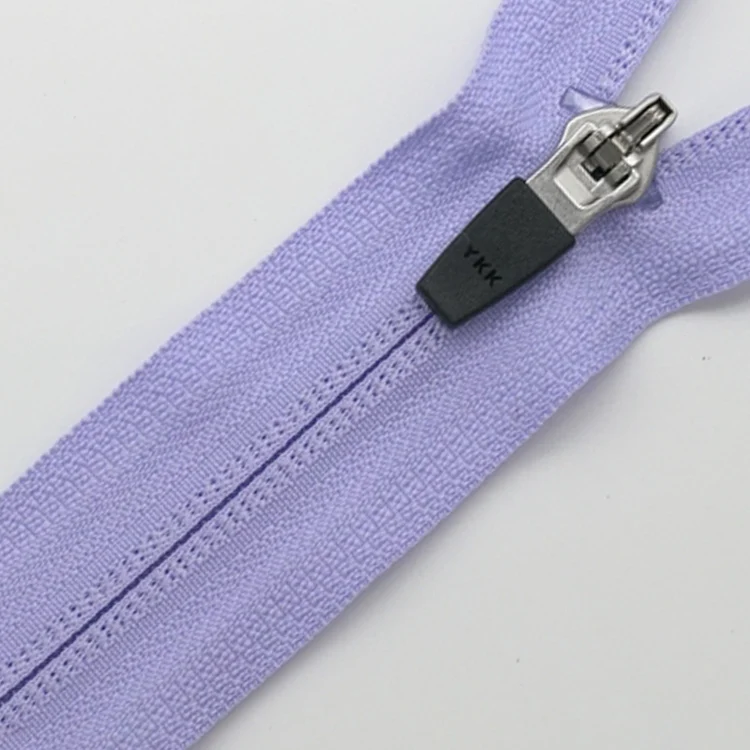 factory wholesale custom fancy reversible black long chain nylon zipper