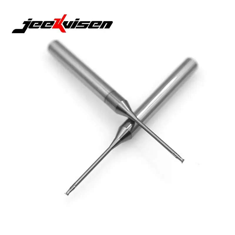 High Quality 0.8-1.2 Mm End Mill Tungsten Steel Coated 2-Flute Deep Groove Milling Cutter Carbide Endmill
