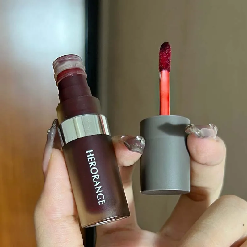 Hot Sale HERORANGE Non Sticky Pigmented Glossy Liquid Lipstick Watery Glow Lip Gloss Lipgloss