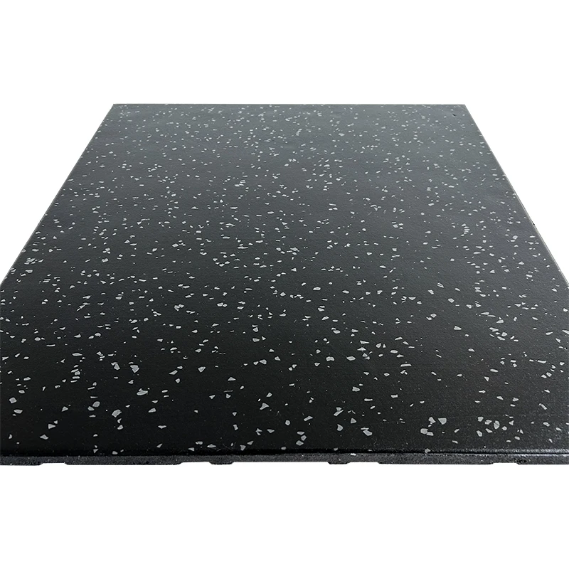 Rubber Floor Tiles High Quality Anti-slip Flooring Gym Roll Balcony Covering Black Garage Rubber Floor Tiles Suitable for Gym