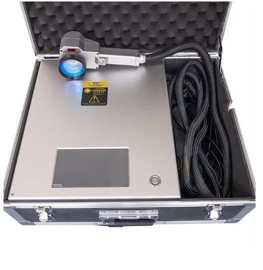 Mini Air Cooling 50W 100w Rust Remover Hand Held Pulse Laser Cleaner Laser Cleaning Machine