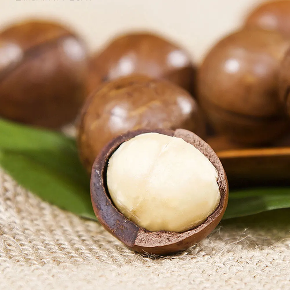 Китайские жареные кремовые орехи макадамии и оригинальный аромат