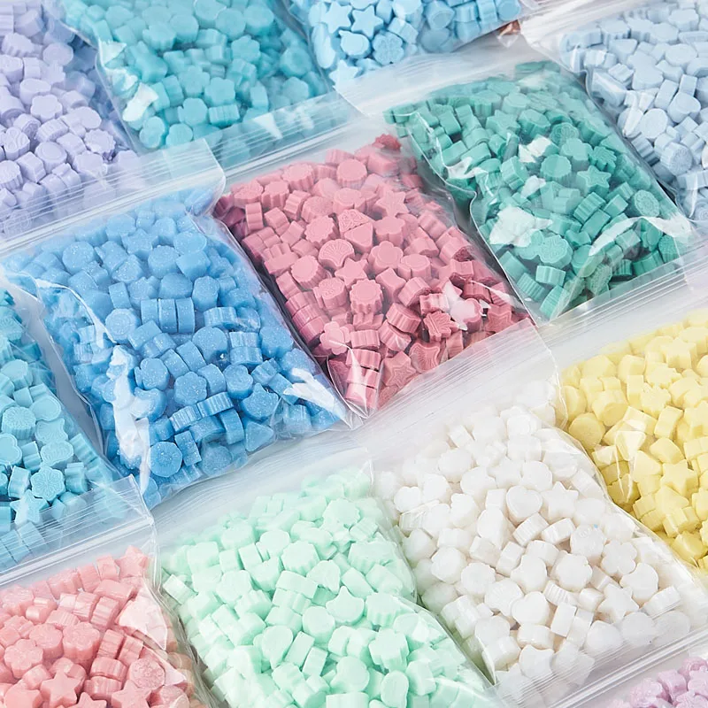 100 / Pack 35g Wax Granules Seal Stamp Beads with Small Storage Bag Bead Kit in clear Plastic Ziploc