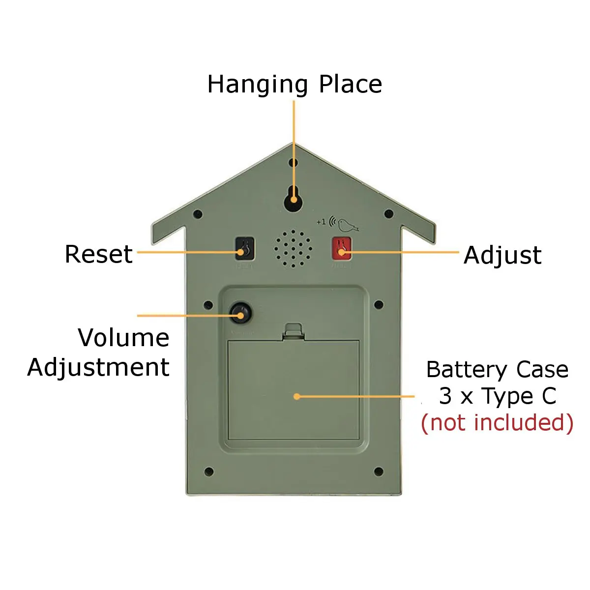 Modern Bird Cuckoo Quartz Wall Clock Home Living Room Horologe Clocks Timer Office Home Decoration Gifts Hanging Watch 20x25cm