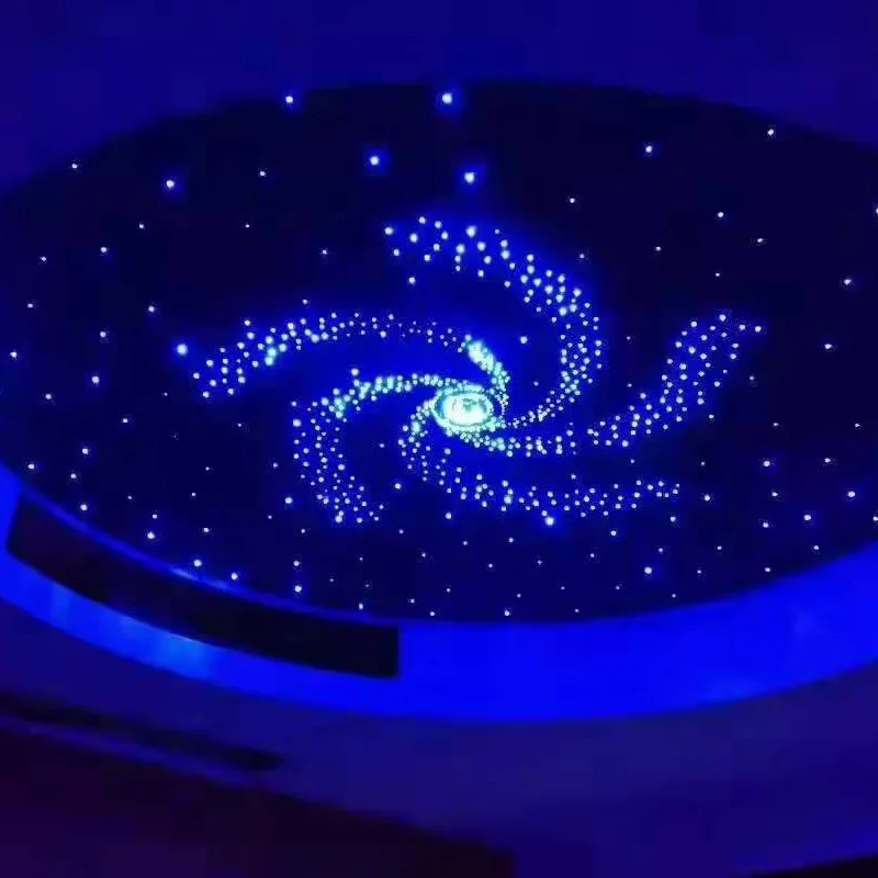 Hotel lobby interior fiber optic RGB lighting starry star ceiling panel for cinema roof ceiling decoration