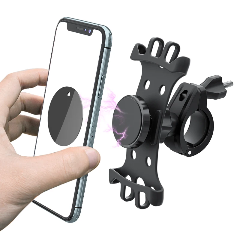Universal Magnetic Quick Lock Release Motorcycle Mobile Phone Clip Bicycle motorbike Phone Mount Bike Phone Holder
