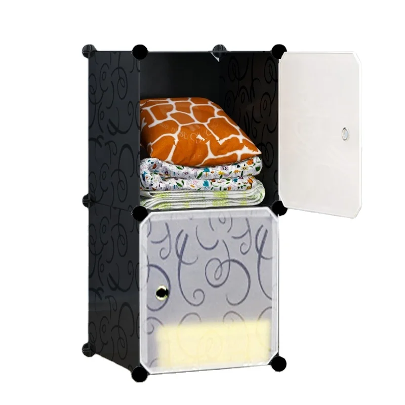 hot item Portable Black Wardrobe Closets 16 Cubes Storage Organizer, Clothes Dresser, Closet Storage Organizer