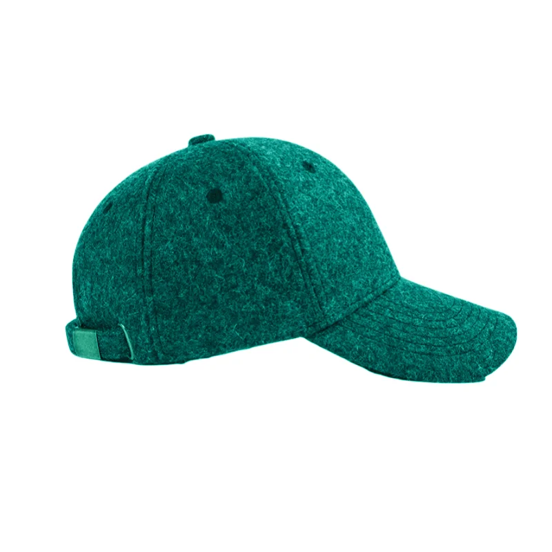 High Quality Wool Blend Baseball Cap Custom Outdoor Wear for Men and Women Popular Hat