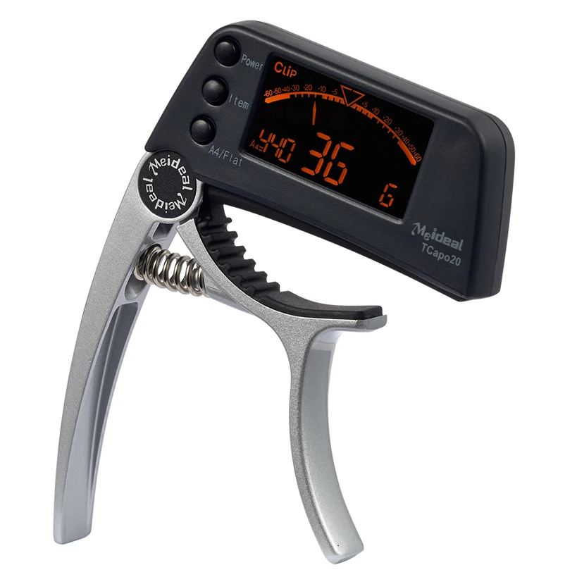 Digital Guitar Capo And Tuner 2 In 1 Classical Custom Metal Acoustic Guitar Capo With Tuner Accessories