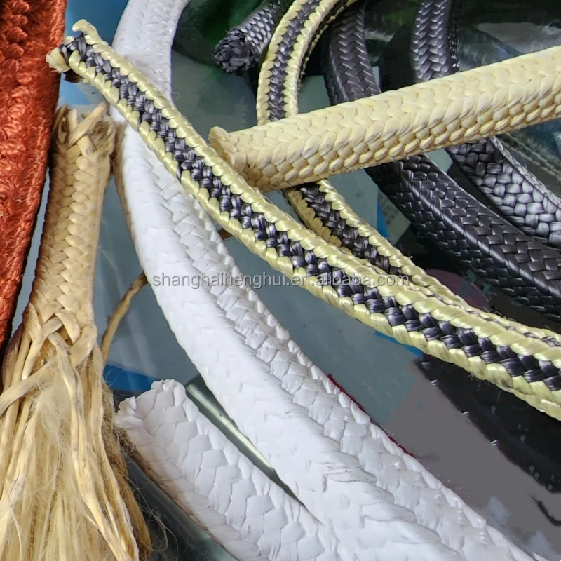 Henghui  PTFE&Graphite Braided Compression Gland Packing for Pump Valve or Machine Seals Packing Braiding Machine