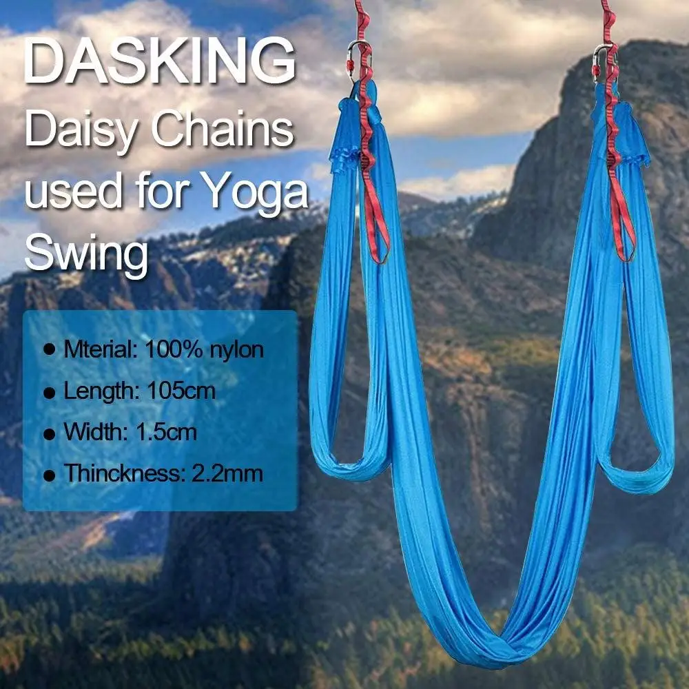 Adult Daisy Chain Aerial Belt Extender Yoga Swing Hammocks Gym Sling for