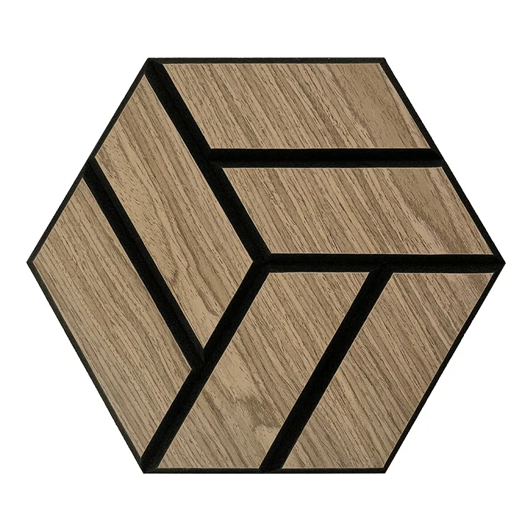 cork acoustic panel hexagon acoustic salt wall big hexagon wooden polyester hexagon acoustic panel