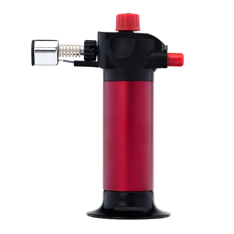 Wholesale Custom Logo Blue Flame  Butane Gas Torch Flame Lighter for Camping BBQ kitchen