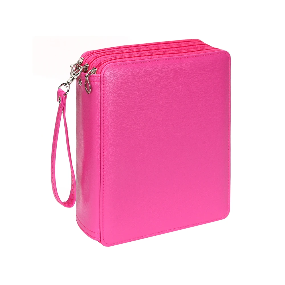 Colored Pencil Case 72 Slots Pen Case Organizer with Handy Wrap Zipper Multilayer Holder for Prismacolor Colored Pencils
