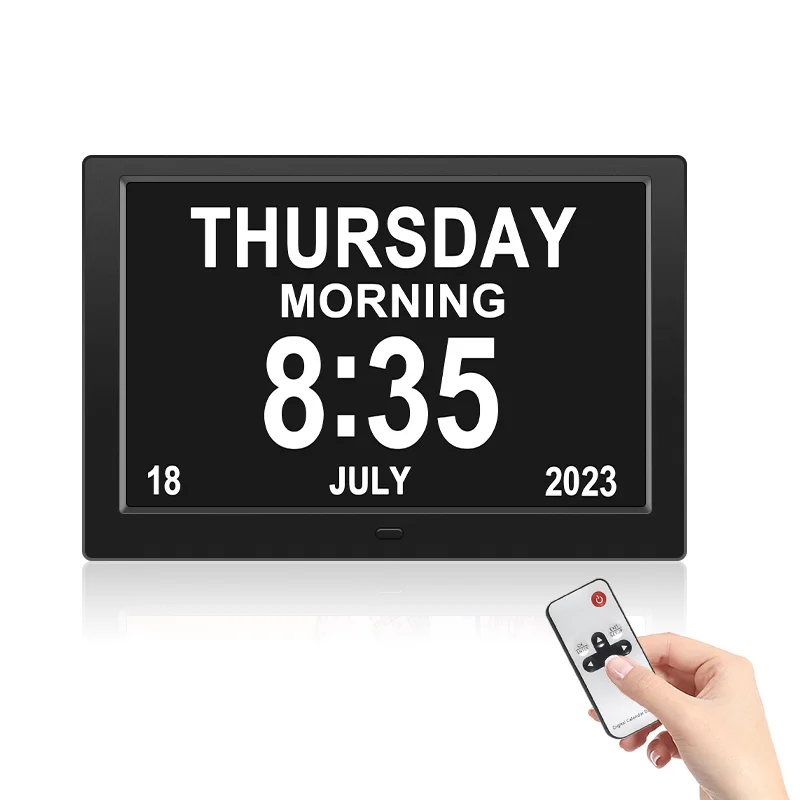 2024 Low price Demented  Large Day And Date Easy Setup Digital Clock Dementia Clock For Seniors Elderly