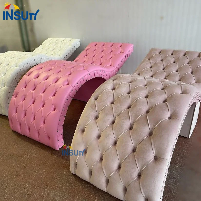 Simple and comfortable beauty salon dedicated skin management massage curve bed lash bed for sale