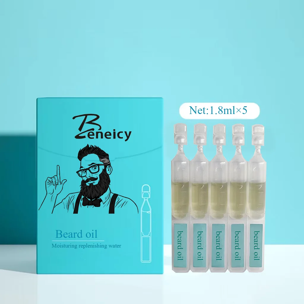 Wholesale private label moisturizing and smoothing beard care beard growth oil ampoule grooming beard oil