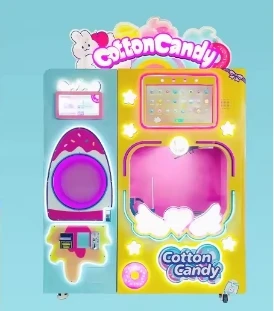 Professional Factory Commercial Fully Automatic Cotton Candy Vending Machine Intelligent Fairy Floss Machine