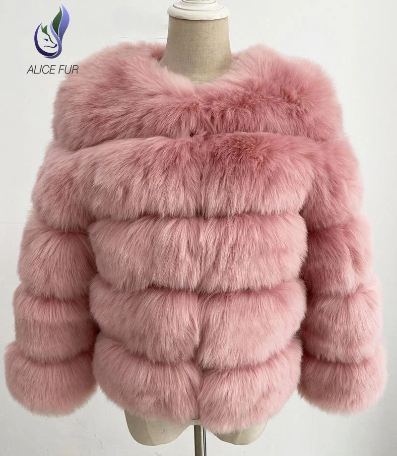 Artificial Fur Coat Warm Thicken Women Outerwear Fashion Big Man Made Leather Fur Collar Parkas Female Winter