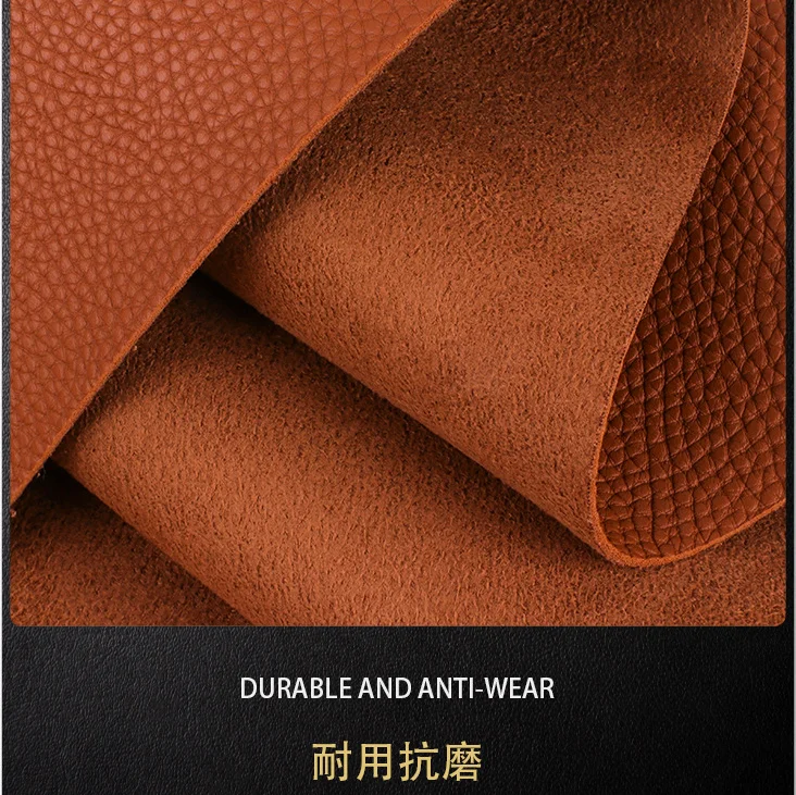 Оптовая продажа 1,7 мм замша текстура личи Кожа ПВХ искусственная кожа ткань