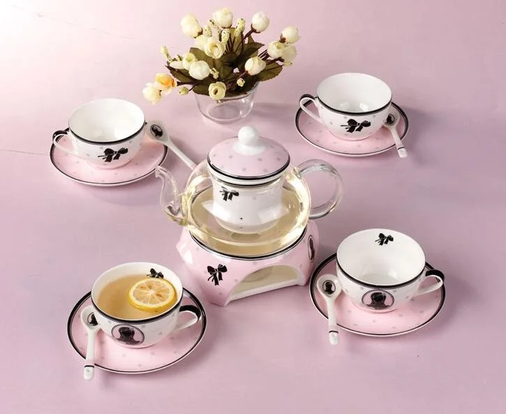 CTS-006 600 мл термостойкие керамика костяного фарфора горшок с фильтром Gongfu Чайный сервиз черный чай цветочный теплой