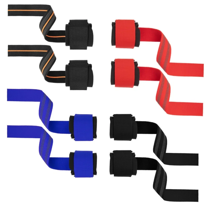 Custom logo Bodybuilding Straps Gym Dumbbell Workout Weight Lifting Straps Cross fit Grip Power lifting Wrist Exercise Strap