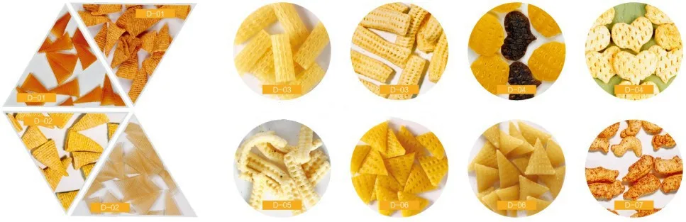 3d extruded pellets snacks potato pellet snacks food extruder 2d 3d pellet machine