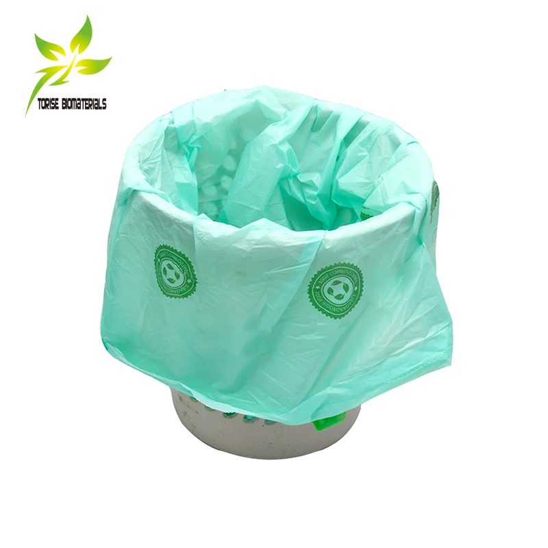 Biodegradable Rubbish Large Compostable Blue Biodegradable Heavy Duty Roll Bags 13 33 45 95 Gallon Plastic Trash Garbage Bag