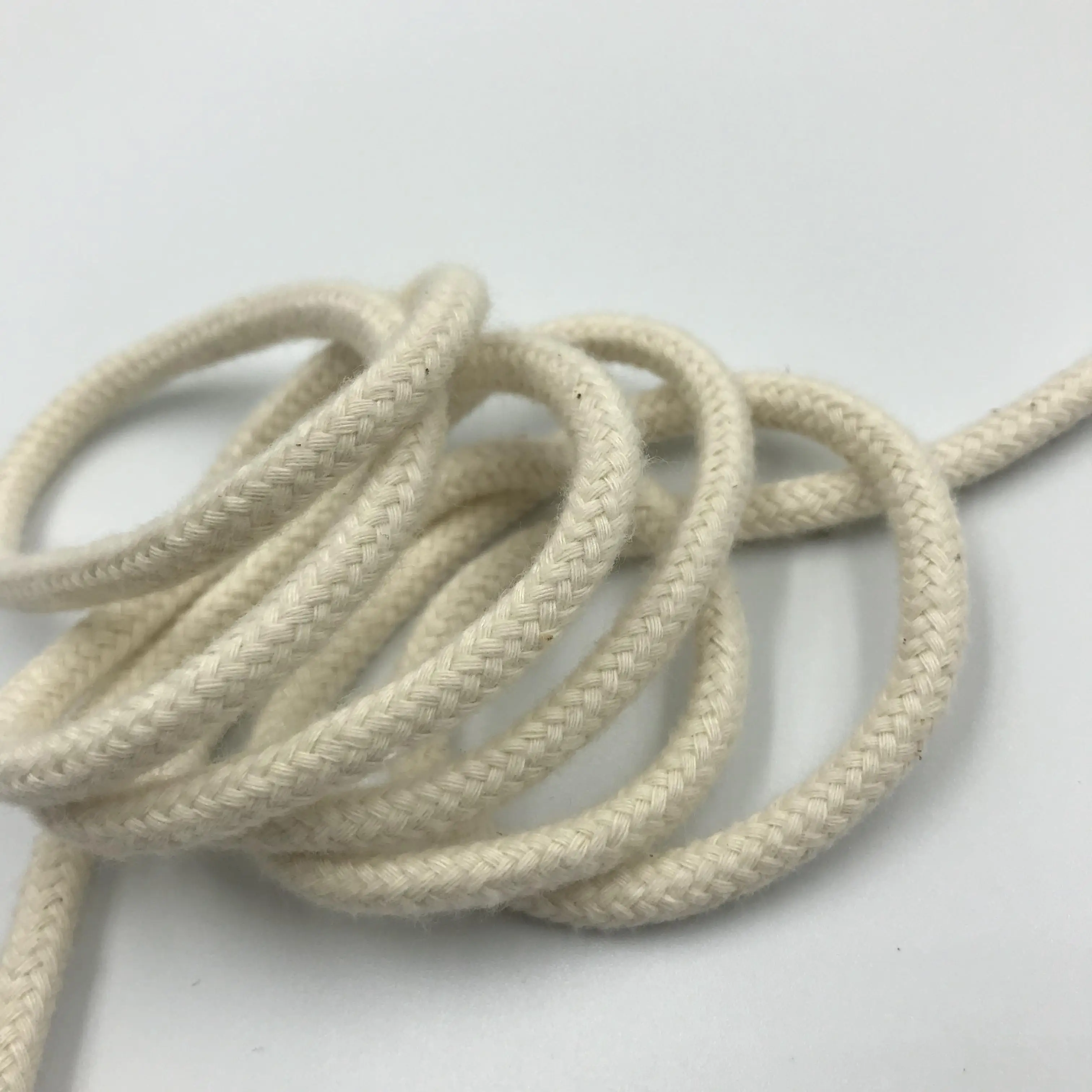 1.5 to 10mm Braided Cotton Cords Custom Color