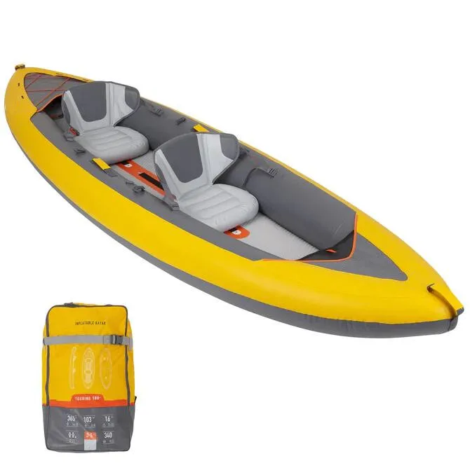 kayak 2 person seaters foldable inflatable fishing kayaks canoe/kayak